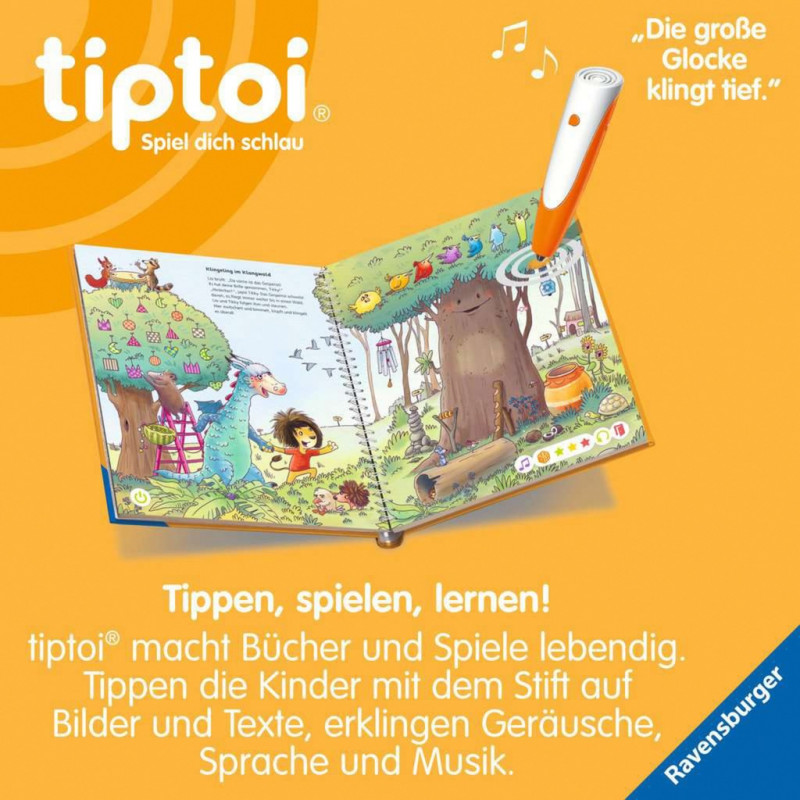 Ravensburger tiptoi mokomasis žaislas Meine Lern-Spiel-Welt: Konzentration und Wahrnehmung (49281)