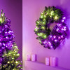 Twinkly vainikas su 50 RGB LED, žalia viela, C tipo kištukas, 60 cm