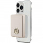 Guess GUPBM5AL4DMD 4G Strassed Metal Logo MagSafe indukcinis powerbank 5000 mAh, 15W, auksinis