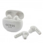 Guess GUTWS1CWHTWS belaidės ausinukai su dokingo stotele, Bluetooth 5.0, balti