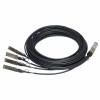 Hp Enterprise HPE X240 QSFP+ to 4x10G SFP+ 3 m tiesioginio prijungimo varinis skaidymo kabelis