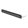 StarTech.com C6APANELSTP241UFT 24 prievadų 1U komutacinė panelė, ekranuota Cat6a, RJ45, 19", juoda