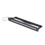 StarTech.com C6PANELSTP241U 24 prievadų 1U tuščia keystone komutacinė panelė su kabelių valdymo juosta, 48,3 cm, CAT6A, juoda