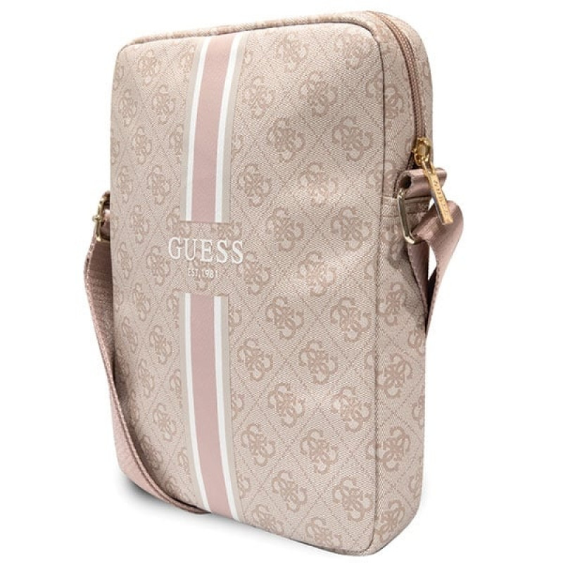 Guess GUTB10P4RPSP 4G Stripes planšetinio kompiuterio krepšys 10", rožinis