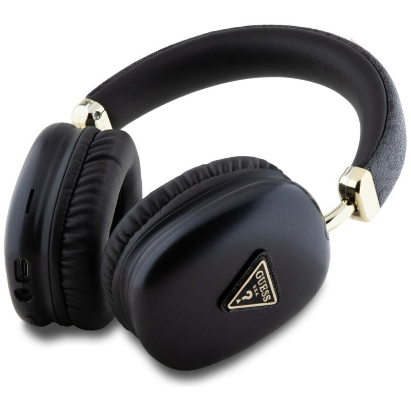 Guess 4G Triangle Logo belaidės antausinės ausinės, Bluetooth 5.3, juodos