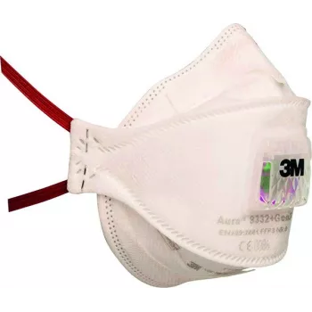 3M Aura 9332+ GEN3 FFP3 NR D vienkartinis respiratorius su Cool Flow vožtuvu
