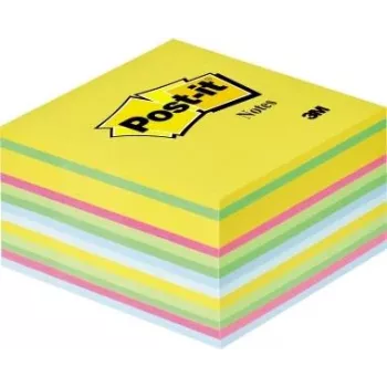3M Post-it Notes Cube, 76 x 76 mm, Ultra Colors, 450 lapų, PEFC sertifikuotas popierius, 1 kubas (2030-U)