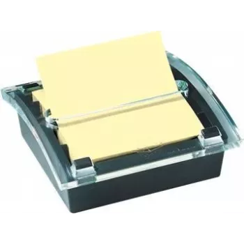 3M Post-it Recycling Z-Notes lipnūs lapeliai, geltoni, 12 bloknotų + dovanų dozatorius (C2014Y12)