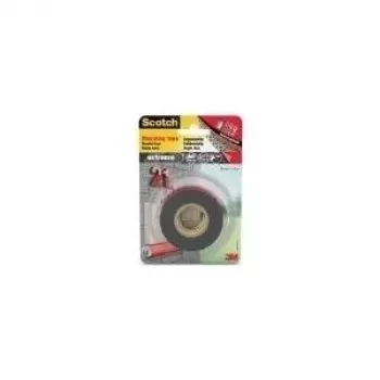 3M Scotch dvipusė montavimo juosta, 19 mm x 1,5 m, ypač tvirta, pilka, išlaiko 6 kg per 30 cm 40021915