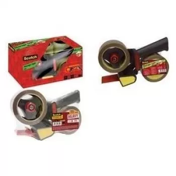 3M Scotch HV5066DB rankinis lipniosios juostos dozatorius pakavimo juostai iki 50 mm x 66 m, metalinis korpusas, mėlynas/pilkas