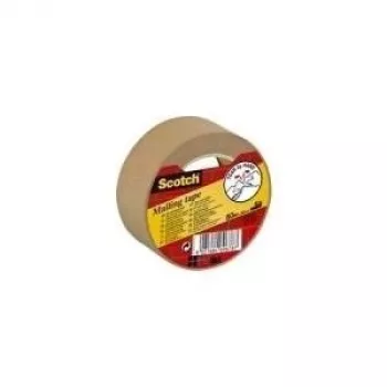3M Scotch P5050 popierinė pakavimo juosta, 50 mm x 50 m, ruda, stiprus sukibimas, tyli, 110 µm