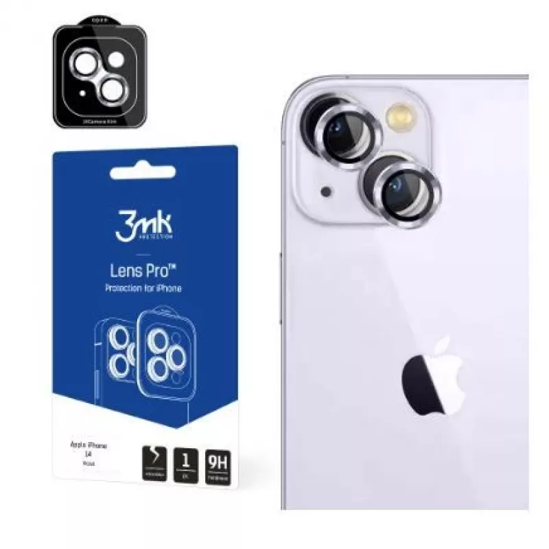 3MK Apple iPhone 14 „Lens Protection Pro“ apsauga nuo įbrėžimų, violetinė