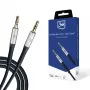 3MK AUX Cable Jack 3,5 mm - Jack 3,5 mm, 1 m, Black