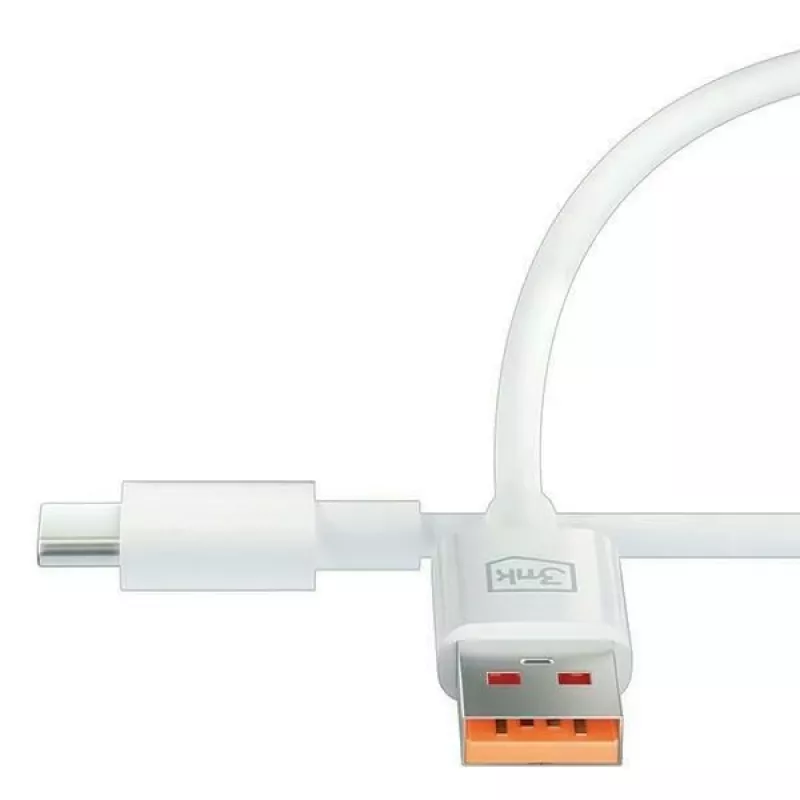 3MK Hyper Cable USB-A to USB-C 5A 60W 1,2m White