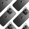 3MK Lens Pro Full Cover Camera Lens Protector for iPhone 14 Pro / 14 Pro Max with Aluminum Frame and Mounting Frame (1 Piece, Black)