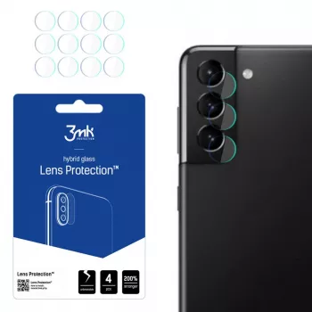 3MK Samsung Galaxy S21 5G objektyvo apsauga – grūdinto stiklo kameros objektyvo apsauginis stikliukas (3 vnt. pakuotė)
