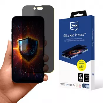 3MK Silky Matt Privacy Matte Privacy Film, skirta iPhone 14 Pro