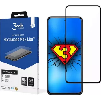 3MK Xiaomi POCO X3 GT Black - HardGlass Max Lite Grūdinto stiklo ekrano apsauga