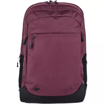 4F U274 kuprinė 20 L bordo spalvos, unisex, kasdienė mokyklinė kuprinė