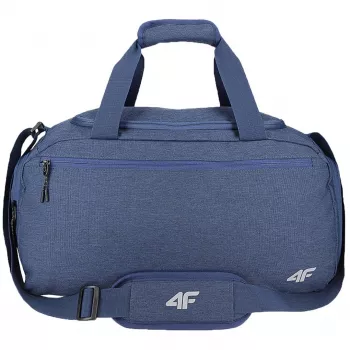 4F Unisex Blue Shoulder Bag su reguliuojamu diržu ir užtrauktukais