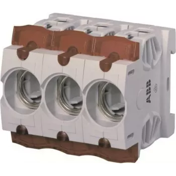 ABB ISS 63/3 D0 saugiklių laikiklis 63A, 3 polių, 400V AC, DIN bėgeliui 2CDE163001R1902