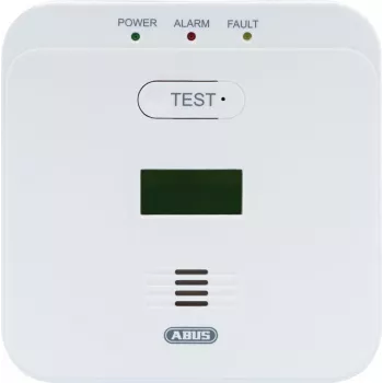 Anglies monoksido detektorius ABUS Security-Center COWM510 su LCD ekranu – baltas (EN 50291-1)