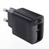 ACEFAST A82 GaN USB-C PD 20W sieninis įkroviklis – juodas