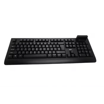 Acer AKW320 laidinė klaviatūra su išmaniosios kortelės skaitytuvu, US International išdėstymas, juoda