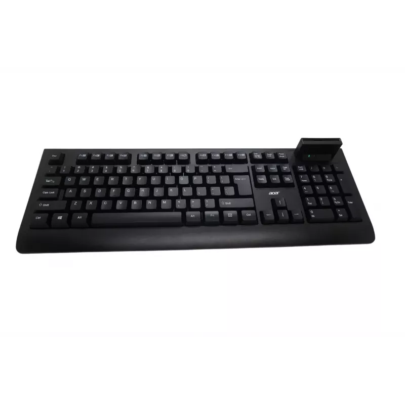 Acer AKW320 laidinė klaviatūra su išmaniosios kortelės skaitytuvu, US International išdėstymas, juoda