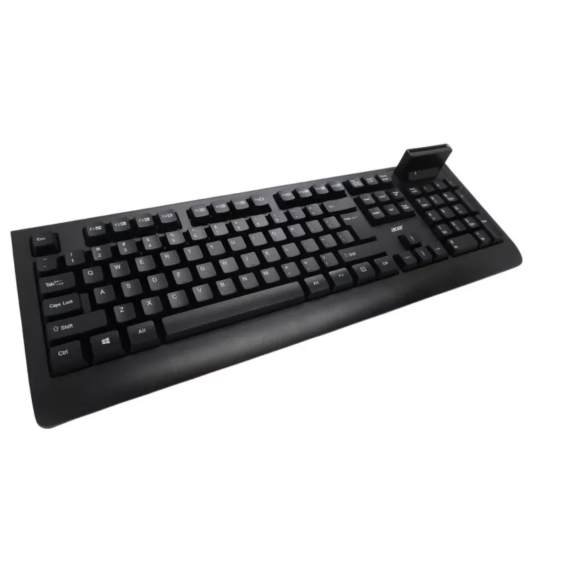 Acer AKW320 laidinė klaviatūra su išmaniosios kortelės skaitytuvu, US International išdėstymas, juoda