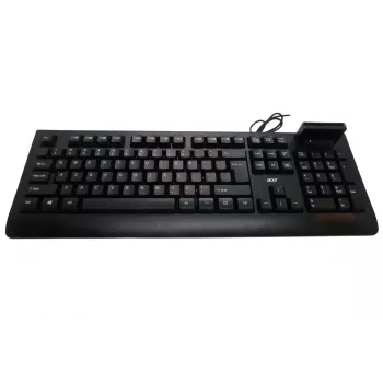 Acer AKW320 laidinė klaviatūra su išmaniosios kortelės skaitytuvu, US International išdėstymas, juoda