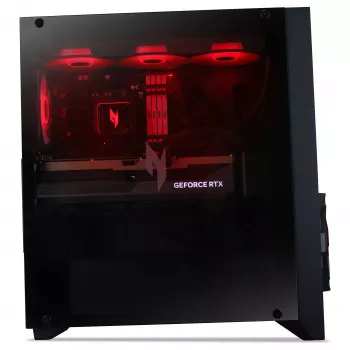 Acer Nitro 70 N70X3D-100 žaidimų stalinis kompiuteris - AMD Ryzen 7 9800X3D, 32GB DDR5, 2TB NVMe SSD, NVIDIA GeForce RTX 5080, Windows 11 Home, juodos spalvos