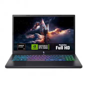 Acer Nitro V 15 ANV15-A31-R1P4 žaidimų nešiojamas kompiuteris, 15,6 colio Full HD IPS 165Hz, AMD Ryzen 7 170, 16GB DDR5, 512GB SSD, GeForce RTX 5050 8GB, Windows 11 Home