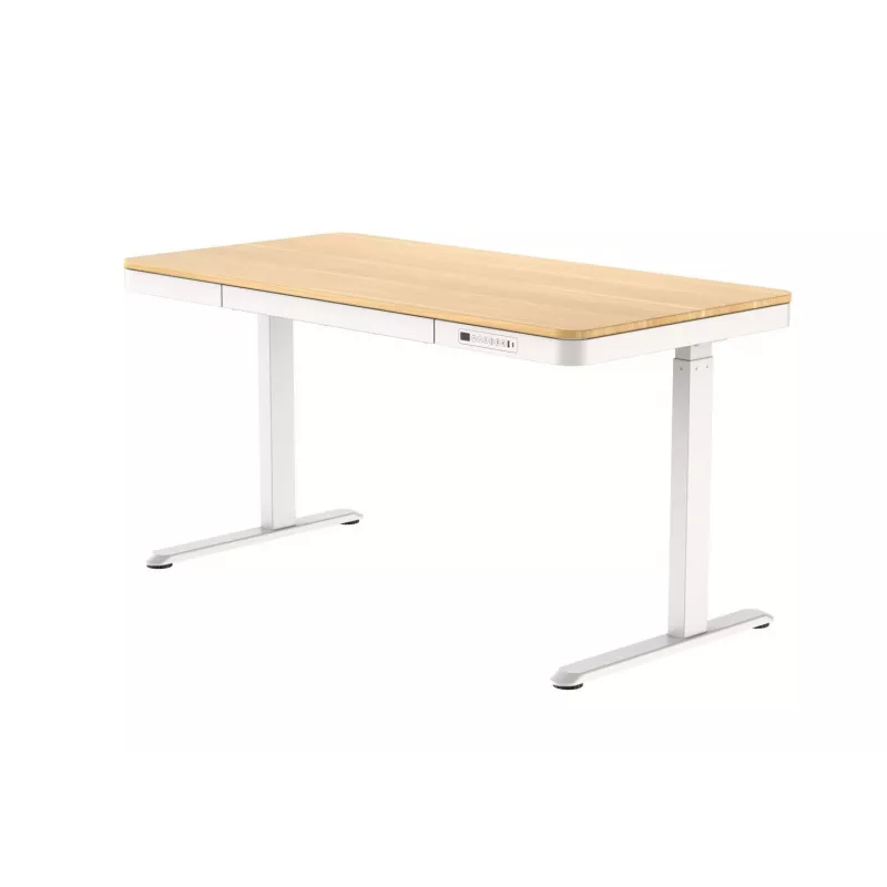 ACJ ACTIVEJET elektrinis aukščio reguliavimo stalas 120x60 ET119S Baltas/Ąžuolas