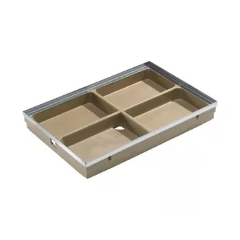 ACO Vario grindinio kanalizacijos latako apatinė dalis 75x50 DN 75/DN 50 juoda