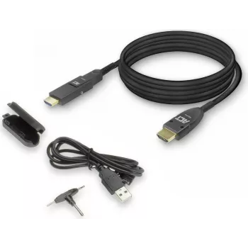 ACT 40m HDMI didelės spartos 4K aktyvusis optinis kabelis su nuimamu jungtimi HDMI-A vyriškas į HDMI-A vyriškas (AK4105)