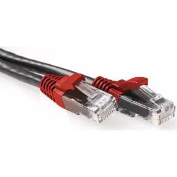 ACT juodas 1 m U/UTP CAT6A kryžminis komutacinis kabelis su RJ45 jungtimis (IB6201)
