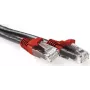 ACT juodas 1 m U/UTP CAT6A kryžminis komutacinis kabelis su RJ45 jungtimis (IB6201)