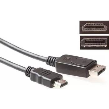 ACT DisplayPort į HDMI konversijos kabelis 1m 4K@30Hz auksuoti jungtys AK3988