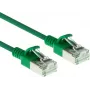 ACT Green 0,15 m LSZH U/FTP CAT6A datacenter plonas pataisymo kabelis su apsauga nuo užkabinimo ir RJ45 jungtimis (DC7730)