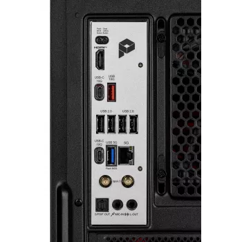 Kompiuteris ACTINA PC su AMD Ryzen 5 7600X, 32 GB DDR5, 1 TB SSD, NVIDIA GeForce RTX 5070, Midi Tower, juodas