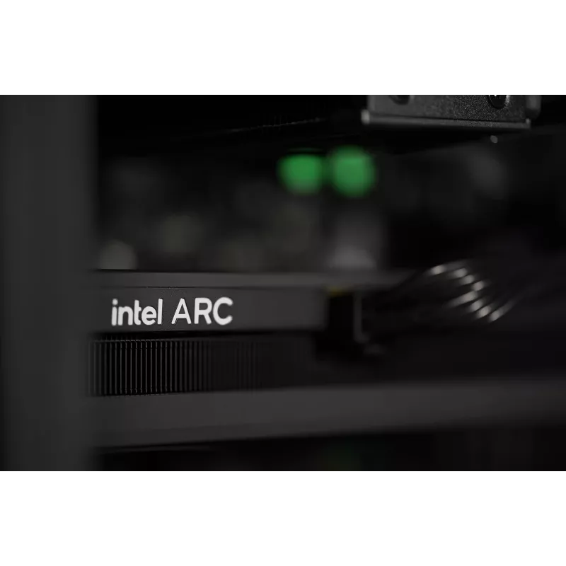 „Actina“ kompiuteris su AMD Ryzen 5 8400F, 32 GB DDR5, 1 TB SSD, Intel Arc B580, Midi Tower, juodas