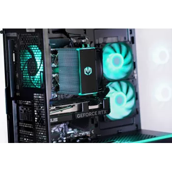 Kompiuteris ACTINA PC AMD Ryzen 7 5800X / 16 GB DDR4 / 1 TB SSD / NVIDIA GeForce RTX 5070 / Midi Tower / Juodas