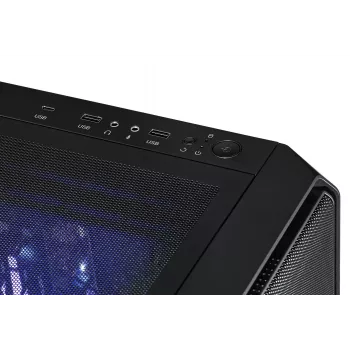 „Actina“ kompiuteris su AMD Ryzen 7 7700, 32 GB DDR5, 2 TB SSD, NVIDIA GeForce RTX 5070, Midi Tower, juodas