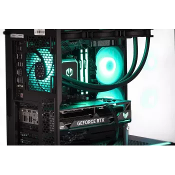 Kompiuteris Actina PC su AMD Ryzen 7 7800X3D, 32 GB DDR5, 1 TB SSD, AMD Radeon RX 9070 XT, Midi Tower, juodas