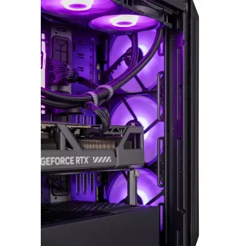 „Actina“ kompiuteris su AMD Ryzen 7 7800X3D, 32 GB DDR5, 2 TB SSD, NVIDIA GeForce RTX 5070 Ti, Midi Tower, juodas