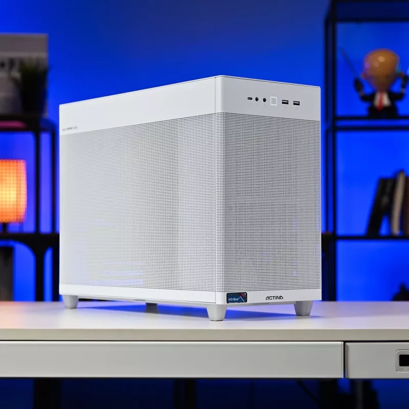 Kompiuteris “Actina PC” su AMD Ryzen 7 8700F, 32 GB DDR5-SDRAM, 1 TB SSD, NVIDIA GeForce RTX 5060 Ti, Mini Tower, baltas