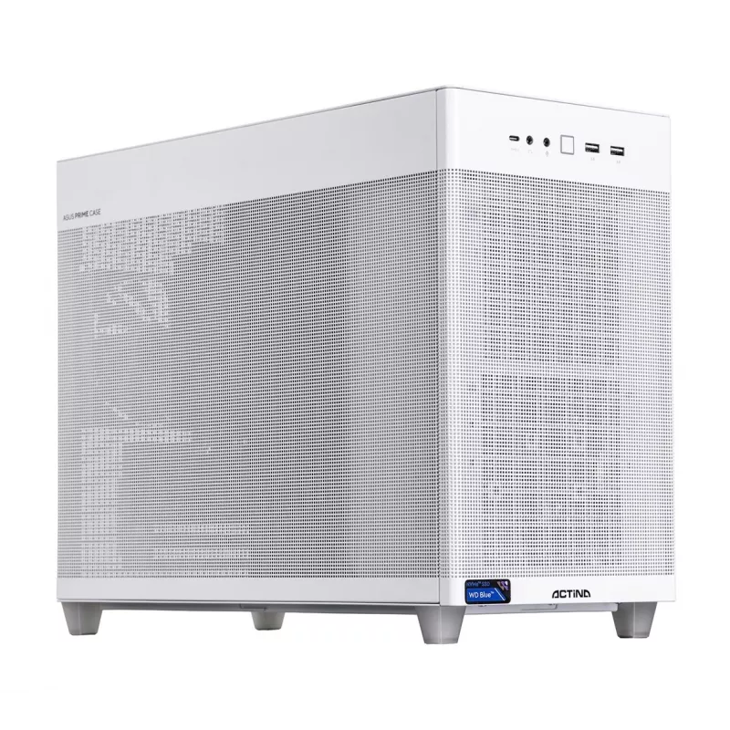 Kompiuteris “Actina PC” su AMD Ryzen 7 8700F, 32 GB DDR5-SDRAM, 1 TB SSD, NVIDIA GeForce RTX 5060 Ti, Mini Tower, baltas