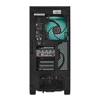 „Actina“ kompiuteris su AMD Ryzen 9 9900X, 32 GB DDR5-SDRAM, 1 TB SSD, AMD Radeon RX 9070 XT, Midi Tower, juodas
