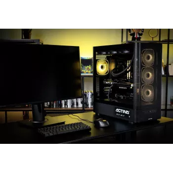 Stalinis kompiuteris Actina PC AMD Ryzen 9 9900X3D 32 GB DDR5-SDRAM 1 TB SSD NVIDIA GeForce RTX 5070 Ti Windows 11 Home Midi Tower Black